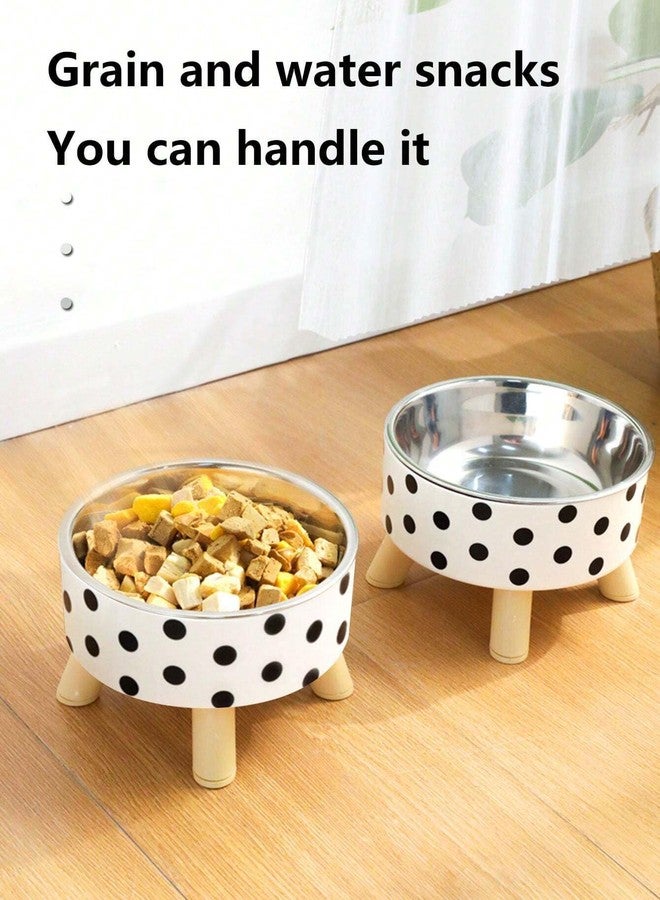 KEYOZA أوعية طعام للقطط من كيوزا، مصنوعة من الفولاذ المقاوم للصدأ، مانعة للانزلاق، مناسبة للقطط الصغيرة، غير قابلة للكسر، سميكة، سعة 7 أونصات، مناسبة للحيوانات الأليفة الصغيرة داخل المنزل، قاعدة مطاطية قابلة للإزالة، سهلة التنظيف - Image 4